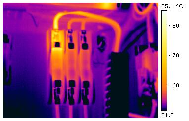Thermography of electrical fuse