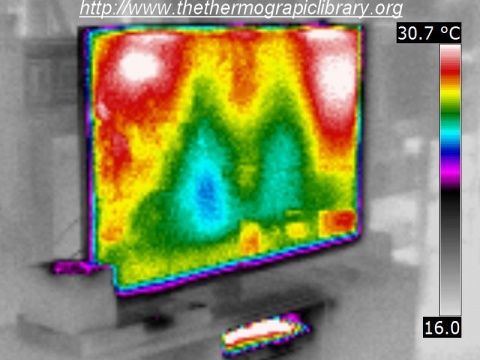 Thermographie de téléviseur plasma