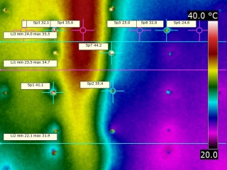 Analyse en thermographie de la pose d'un isolant réfléchissant mince  derrière un radiateur - website