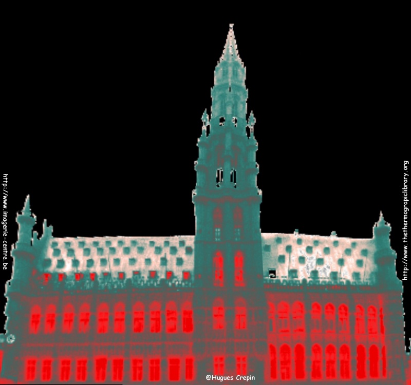 Thermographie de l'hôtel de ville de Bruxelles