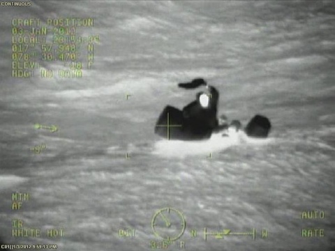 Thermographie de sauvetage en mer