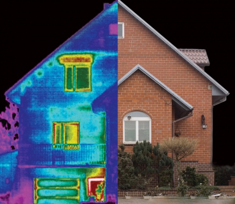 Thermographie d'une maison